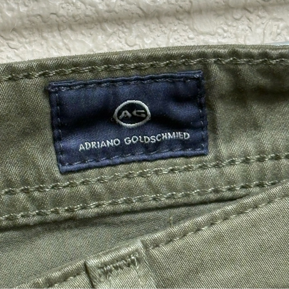 AG Adriano Goldschmied Tellis Modern Slim Olive Green Jeans Men’s 29x31 - Picture 5 of 10